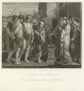Pylades en Orestes door Benjamin West